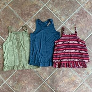 3 Tank Tops (Target, Old Navy, Abercrombie Kids)